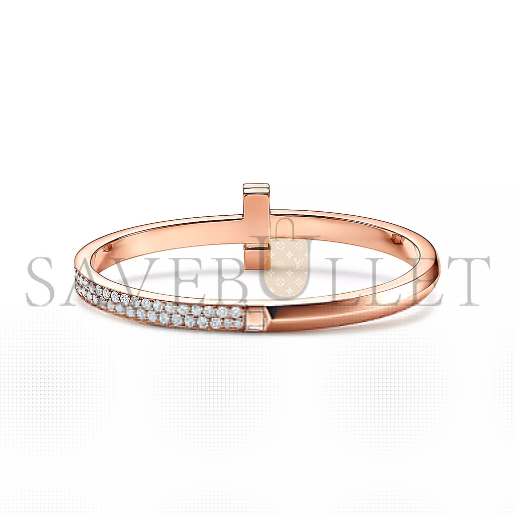 T*f*ny t t1 wide diamond hinged bangle 67792831